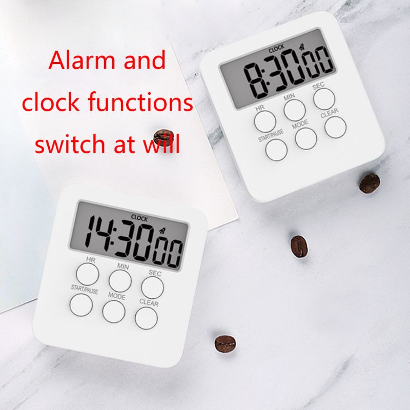 Multifunctional LCD Digital Kitchen Timer Count Down Up Alarm Clock Home Cooking 831B