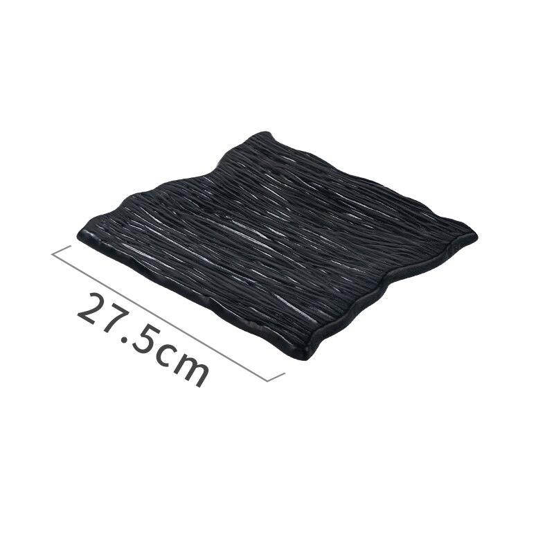 Irregular Shape Ceramic Dinner Plate Cooking Dishes Sashimi Sushi Dish Hotel Restaurant Tableware Snack Dessert Tray Steak Plate: 11 inch 1