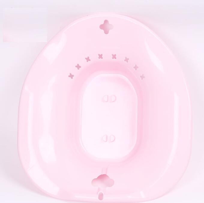 Bærbart 2l bidet badekar baby nyfødt sygeplejeservicesæt postpartum hæmorroide vaskesprøjte på toilet: Lyserød