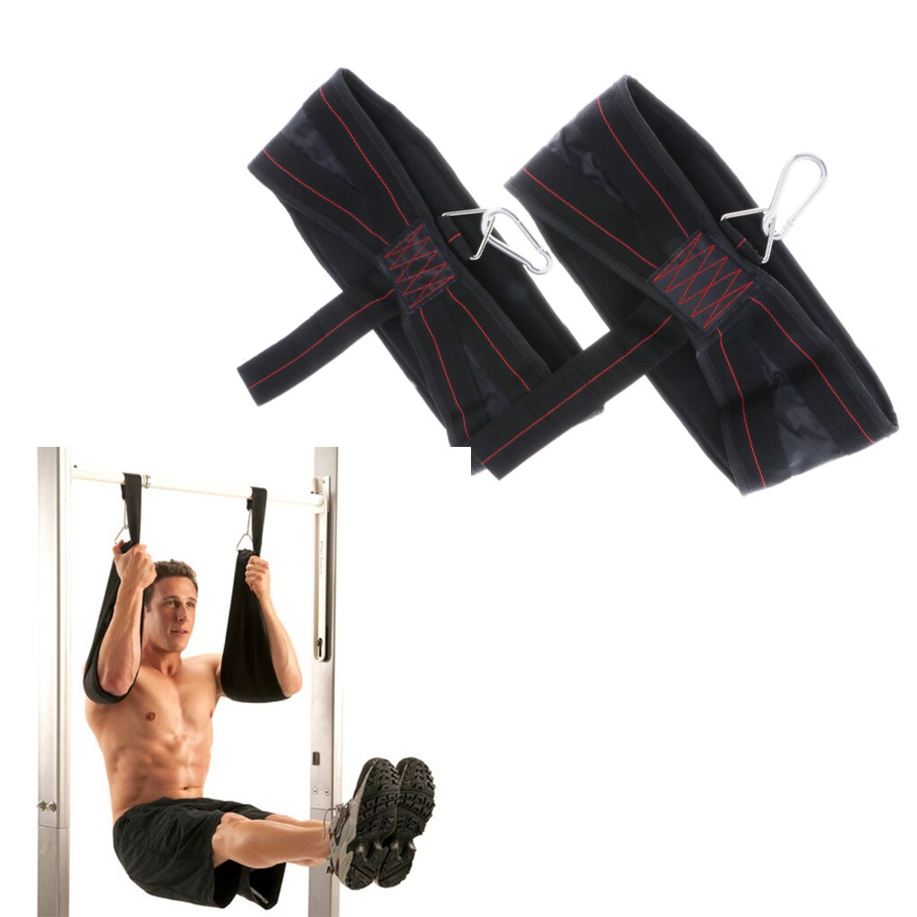 2 Pack Gym Hanging Ab Straps Fitness Abdominal Straps - Comfort & Durable