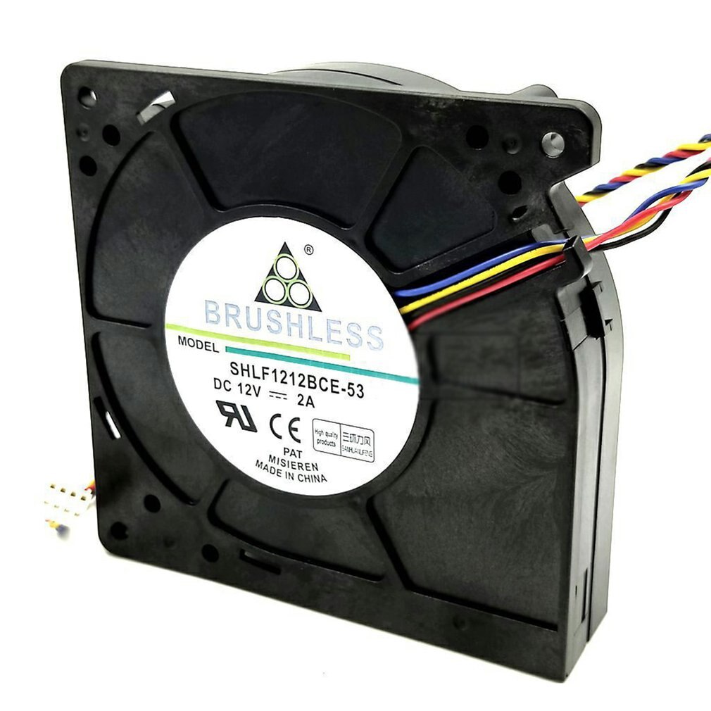 12032 12V 2.0A Grote Luchtvolume Hoge Snelheid 4 Pin Industriële Speed Meting Turbo Blower Droger Koelventilator