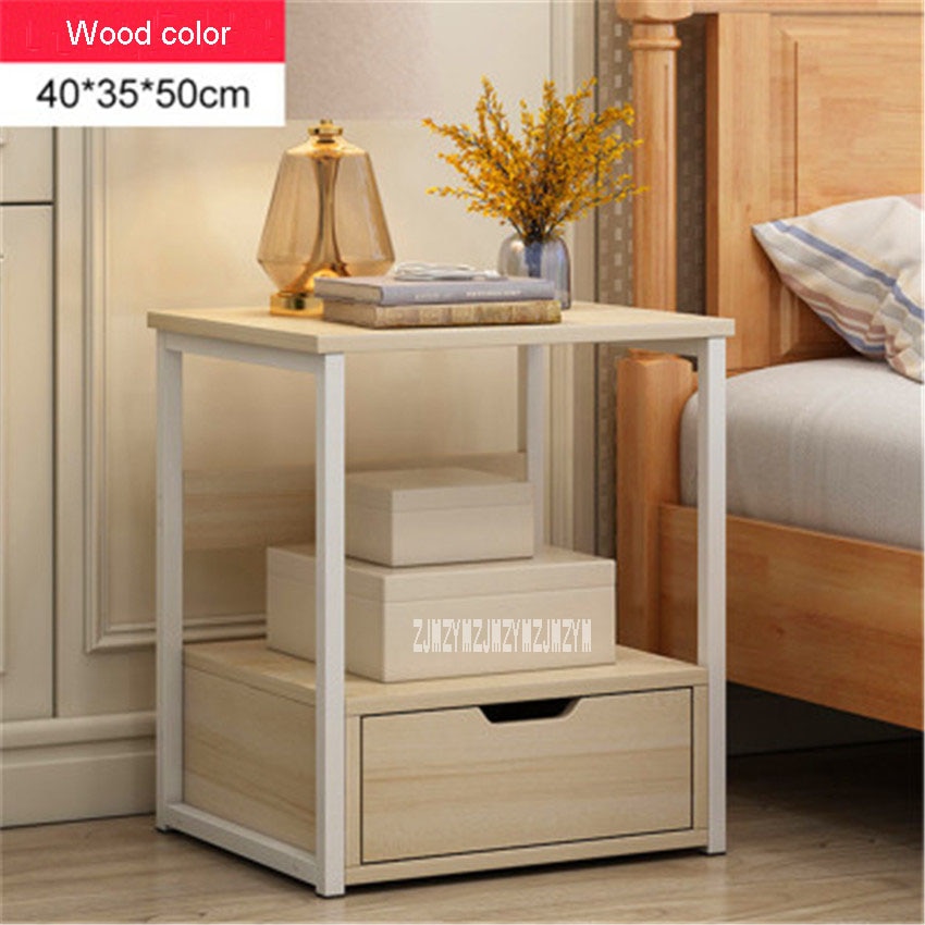 P50A Nordic Simple And Modern Bedside Table Storage Locker Home Bedroom Multifunctional Bedside Storage Locker Simple Cabinet
