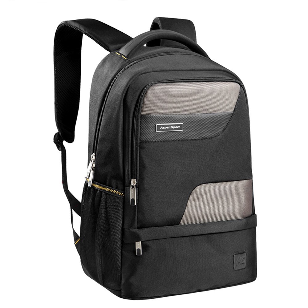 Aspensport à prova dwaterproof água náilon mochila bolsa para portátil ajuste 15.6 Polegada masculino sacos de viagem mochilas capacidade preto mochila feminina