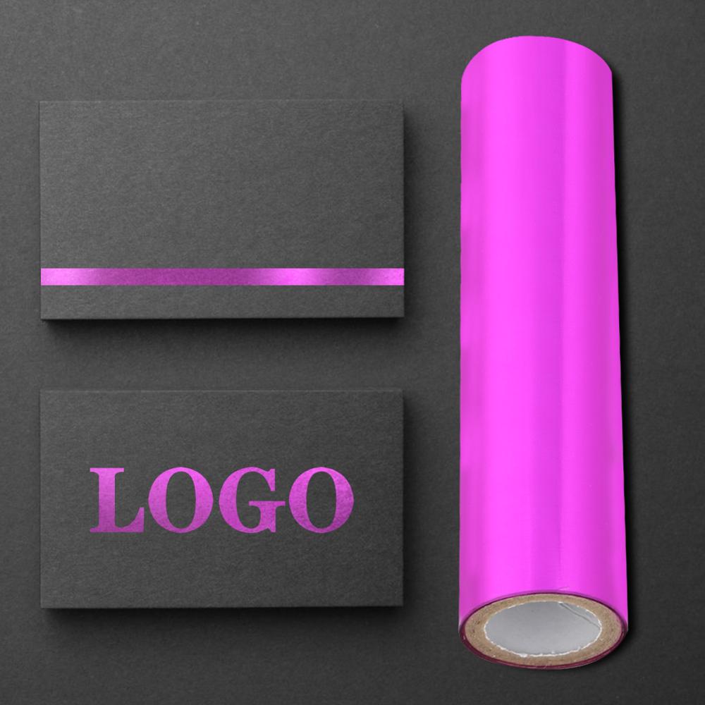 5M Heißer Folie Papier Wärme Aktiviert Schimmer Transfer Blätter Heißer Stanzen Mehrfarbig 1 Rolle Papier Holographische Transfer Handwerk: Violett