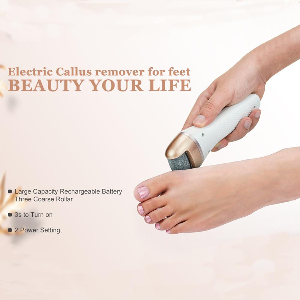 Rechargeable Electric Foot Care Waterproof Tool Grinding Pedicure Kit Foot File Dead Skin Callus Remover Exfoliator Heel Machine
