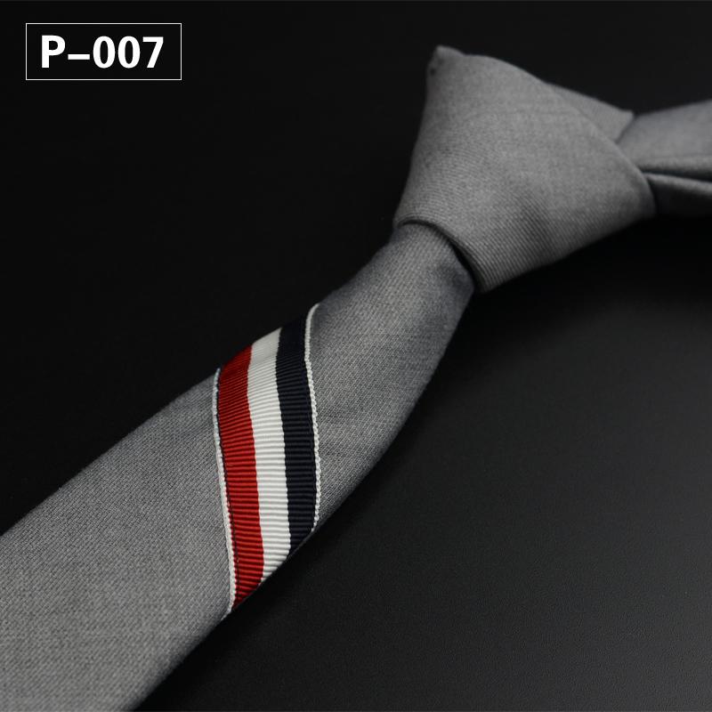 Novo 5cm laços para o homem clássico listra sólido algodão vintage gravata negócios festa de casamento gravatas festa jacquard laços para o homem: 007