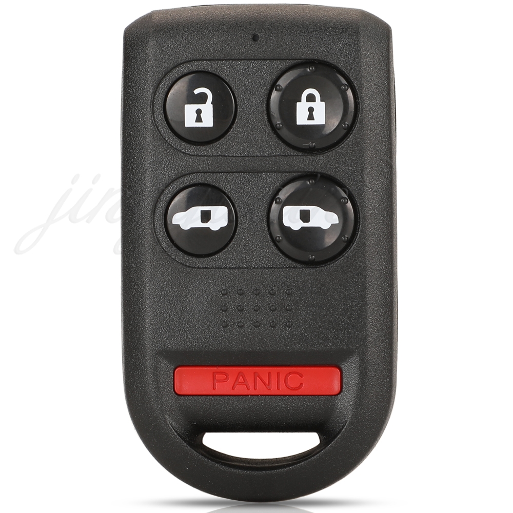 Jingyuqin Autosleutel Shell Voor Honda Odyssey 2005 2006 2007 Keyless Afstandsbediening Auto Sleutelhanger 5 6 knoppen Vervanging Case: Black