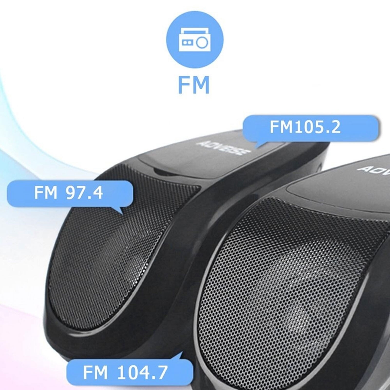 Motorcycle Bluetooth Speaker Built-in Audio Amplifier Waterproof Stereo FM Radio MP3 Player U Disk Scooter Motorcycle Speaker