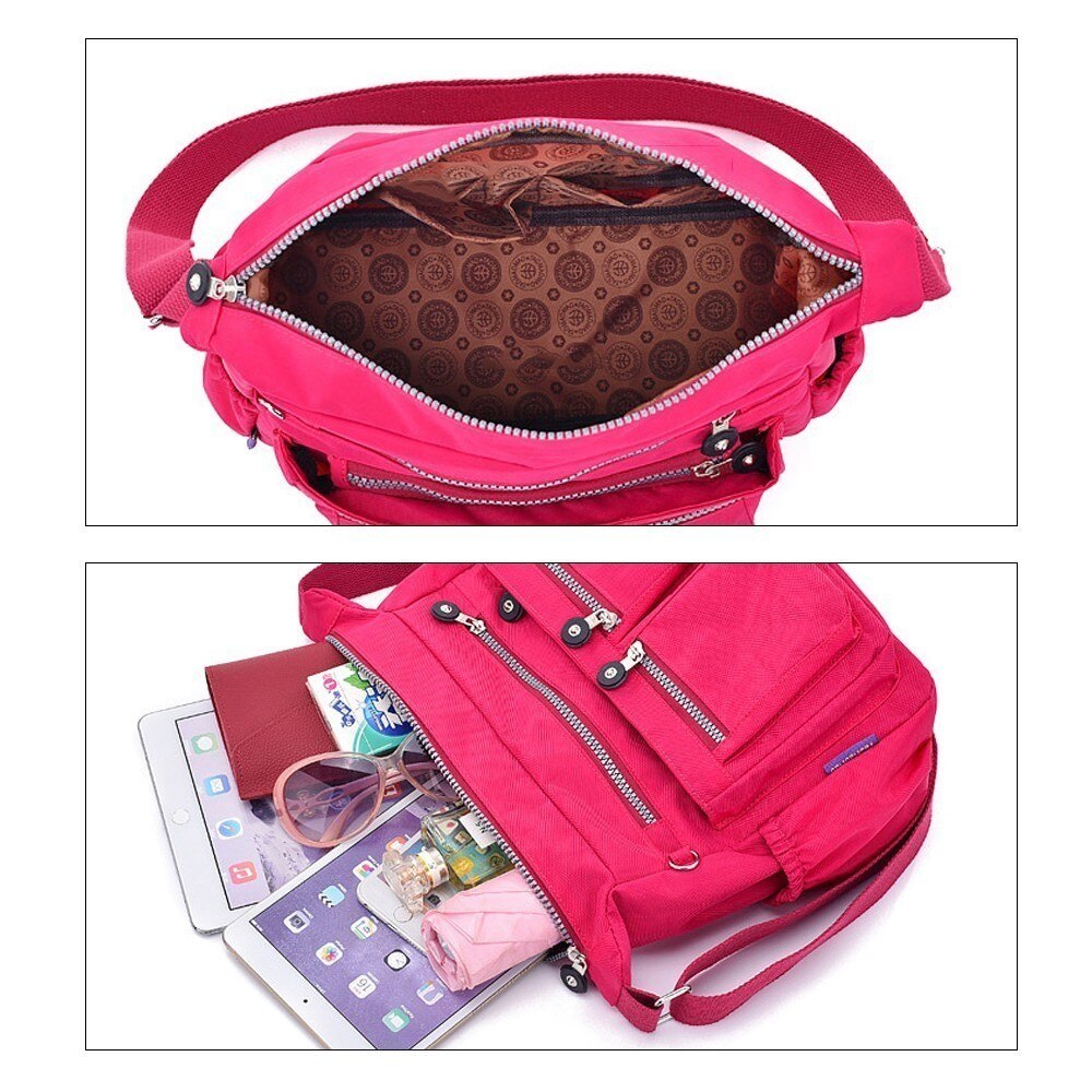 Herald Mode Waterdichte Nylon Vrouwen Messenger Bags Carteira Vintage Zwervers Dames Handtas Vrouwelijke Crossbody Tassen Schoudertassen