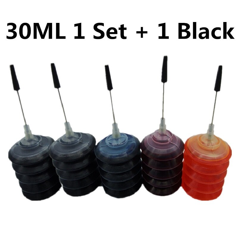 Universele Zwarte Dye Inkt Voor Epson Printers Premium Zwarte Inkt Voor Epson Alle Printer Ciss Gebotteld Inkt Refill Kit: 30ML 1 Set 1 Black