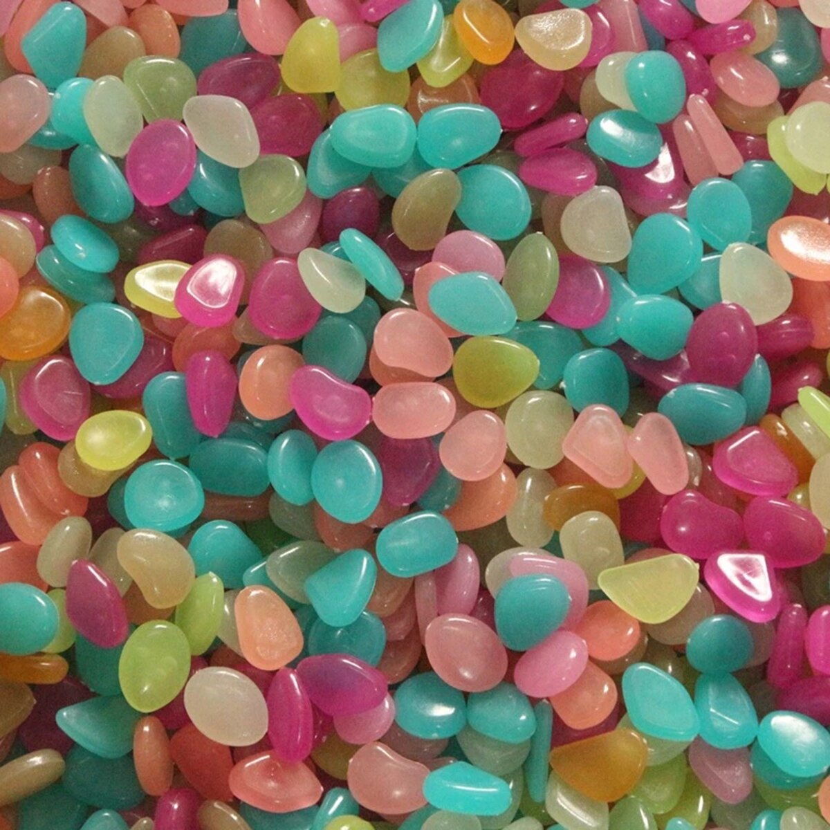 50 pçs fluorescente pedras de pedra luminosa pedra luminosa jardinagem aquário paisagismo paralelepípedos
