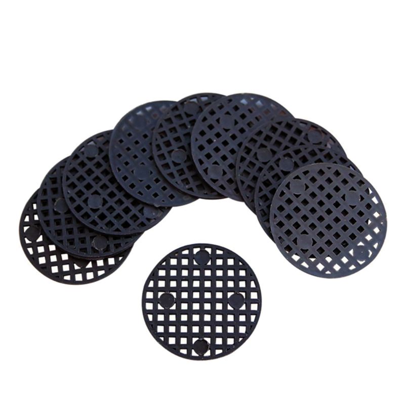 100Pcs Flower Pot Hole Mesh Pad, 4.5cm Diameter Round Bonsai Pot Bottom Netting Hole Screen Grid Mat Mesh Drainage