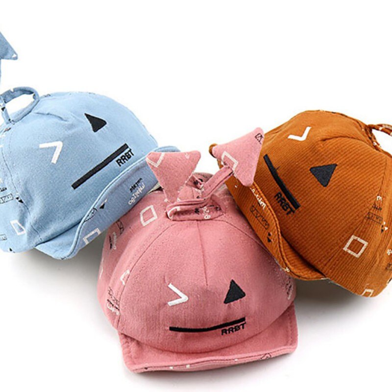 Baby Cap Cartoon Printting Cotton Hats Casual Visors For Toddler Boy Girls Spring Autumn Winter Headwear