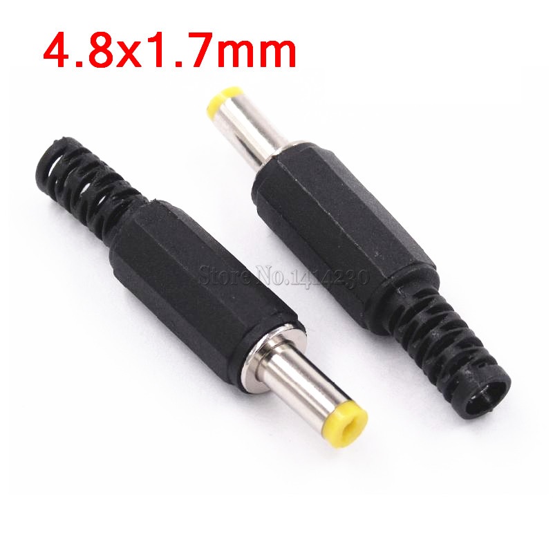 10Pcs DC Plug Male Electrical Socket Outlet DC Outlet 4.8X1.7MM 4.8*1.7