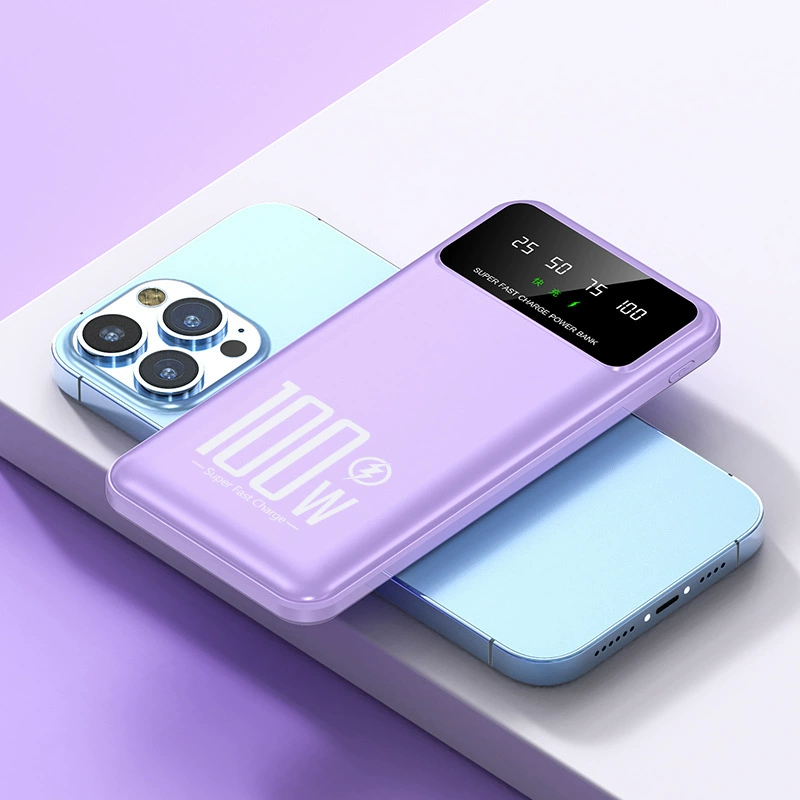 2025 banco de energía 50000mAh de alta capacidad 100W cargador portátil de carga rápida batería externa Powerbank para IPhone Huawei: Multicolor / 20000mah