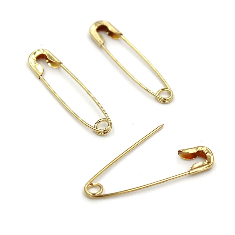 500 Pieces/Lot Mini Safety Pins Metal Silver Golden Black Anti Copper 19mmx5mm Safety Pin DIY Jewelry Findings