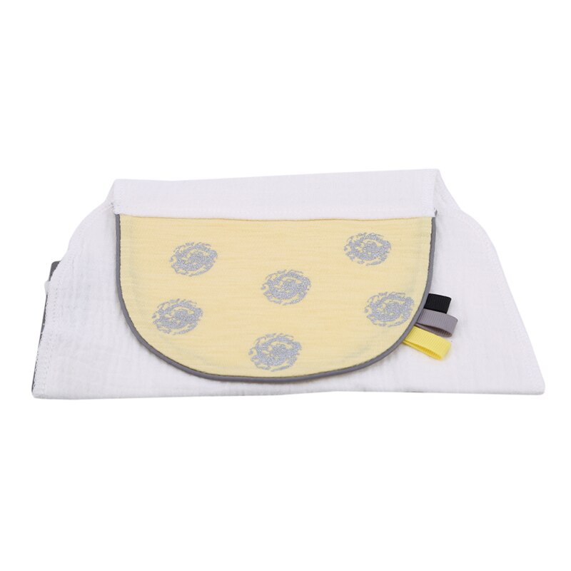 Katoenen Baby Wicking Handdoek Absorberen Zweet Terug Handdoek Transpiratie Doekjes Herbruikbare Leuke Printing Baby Handdoek: yellow