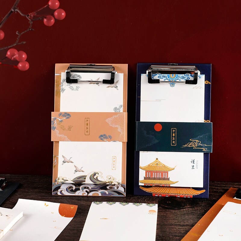 Mini Board Clip Note Clipboard 50pcs Memo Paper Pads Loose-leaf Notebook Writing Notepad Folder School Office Supplies