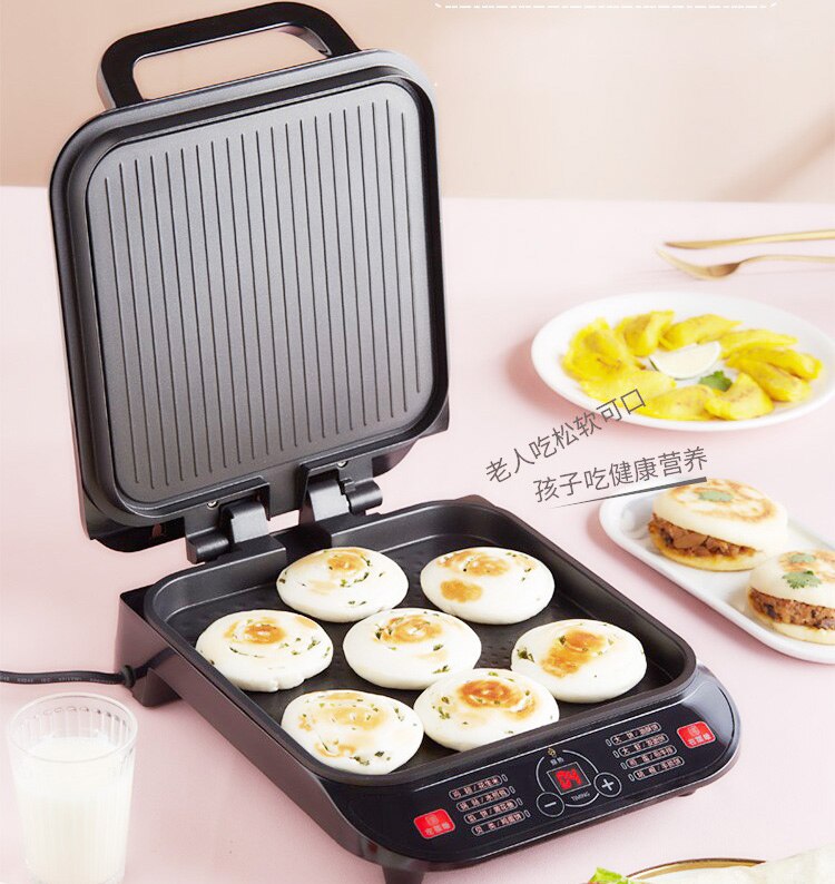 Electric Grill Household Barbecue Machine Hotplate Smokeless Grilled Meat Pan Contact Grill For Kitchen Barbecue