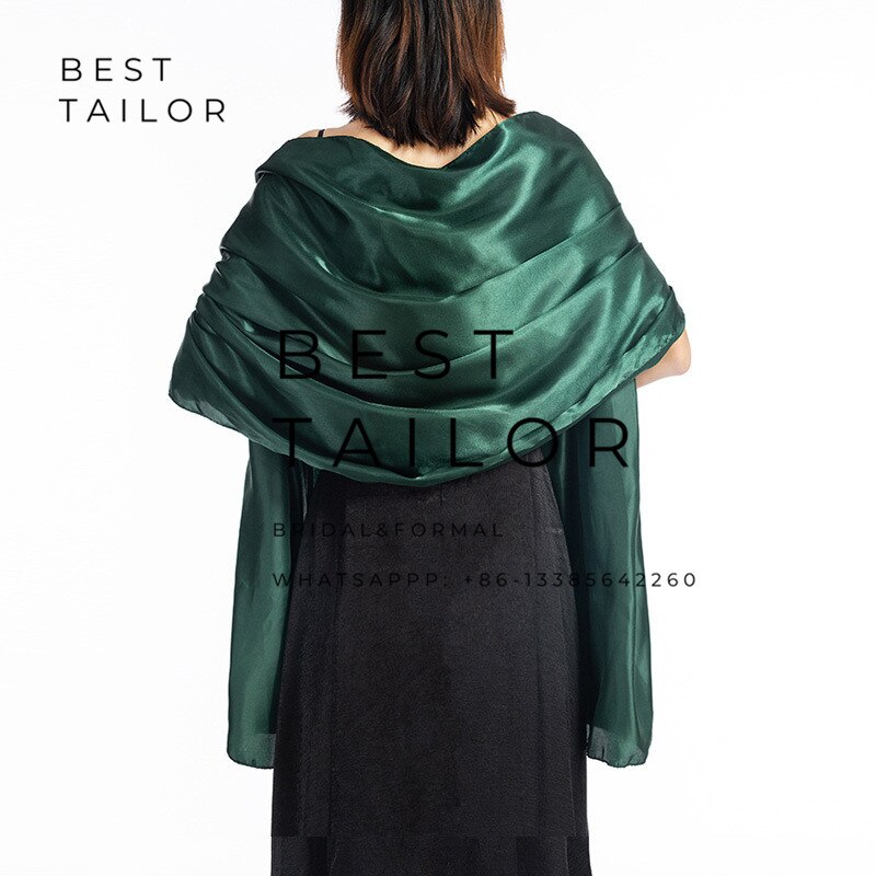 Châle de Mariage blanc boléro mère de la mariée chauffe épaules pour demoiselle d'honneur bal haussement d'épaules accessoires de Mariage Mariage femme: green