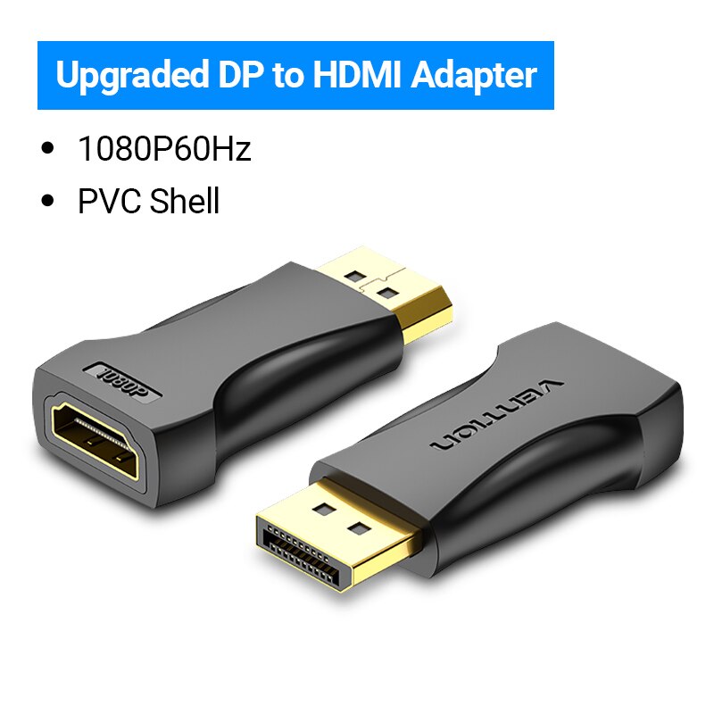 Ventie Dp Naar Hdmi Adapter 4K30Hz Display Port Male Naar Hdmi Female Converter Voor Pc Laptop Projector Displayport Naar Hdmi adapter: HBO