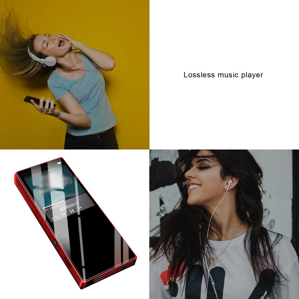 A8 inalámbrico 4,0 MP4 reproductor de 8GB sin pérdidas reproductor de música con pantalla de 1,8 pulgadas compatibilidad con FM grabadora A8 MP4