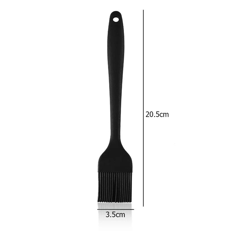 Silicone Oil Brush Barbecue Basting Brush Upgrade Heat Resistant Pastry Brushes Oil Brush For BBQ Cooking Baking and Grilling: grey