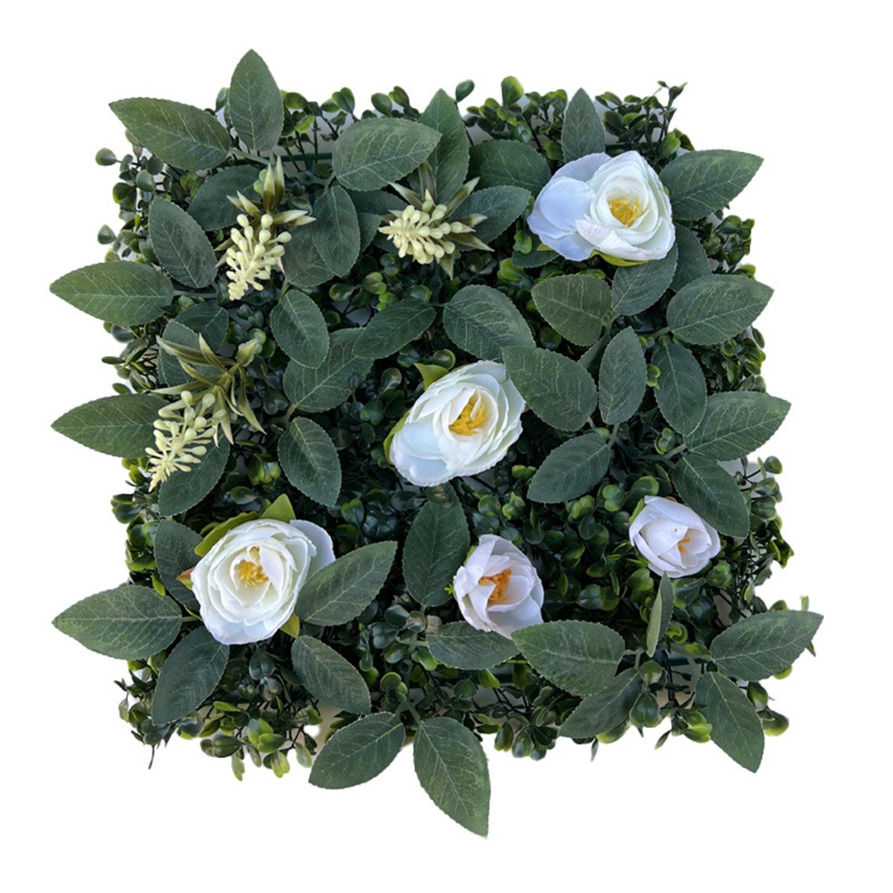 Panneau mural de plantes artificielles, bricolage, fleur de tournesol, tapis d'eucalyptus artificiel, vie éternelle, herbe de fougère artificielle verte: vert clair