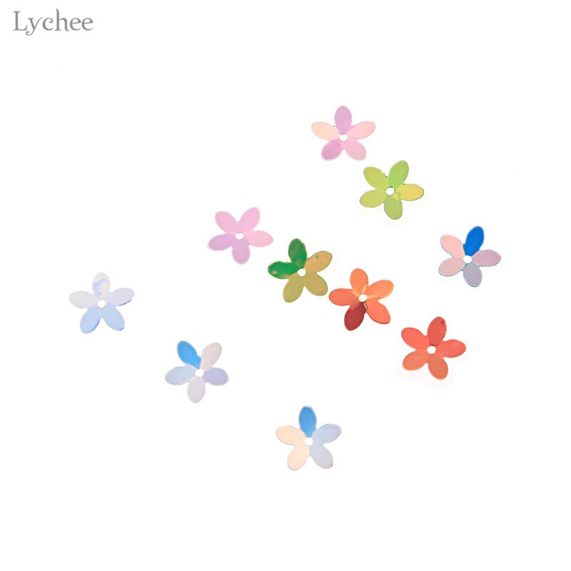 Lychee Life10mm 50G Bloem Losse Naaien Pailletten Multicolor Pailetten Voor Kinderkleding Diy Handgemaakte Naaien Ambachtelijke Accessoires