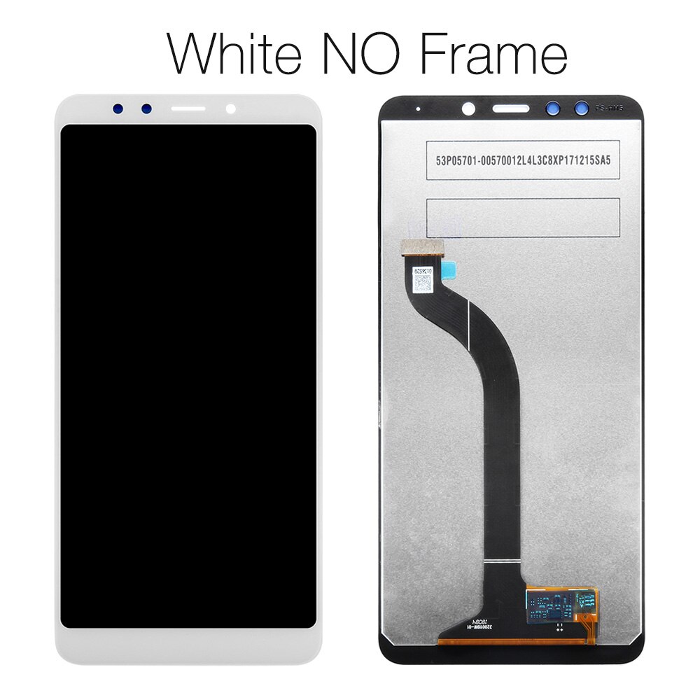 Originele Voor Xiaomi Redmi 5 Lcd Touch Screen Met Frame Digitizer Vergadering Voor Xiaomi Redmi 5 Display Te Vervangen Onderdelen: White No Frame