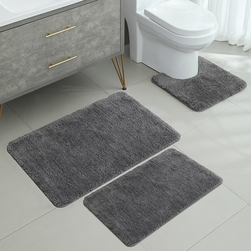 Pinkki kylpyhuoneen liukumaton ovimatto, pehmomatto, imukykyinen kylpyammeen lattiamatto, wc-lattiamatto, kodinsisustusmatto: 1000 mmx 1000mm / Punainen