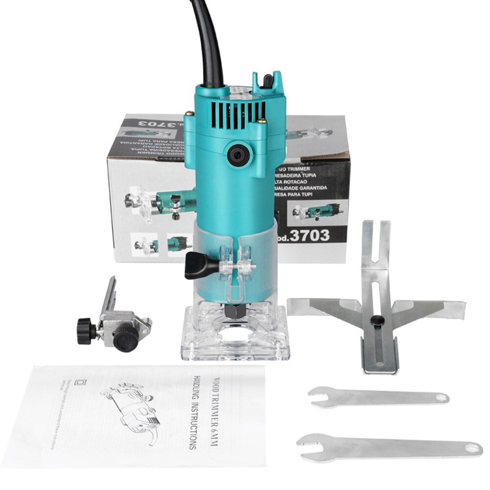 Electromechanical Wood Milling Engraving Slotting Machine 450W Woodworking Electric Trimming Machine Brush Motor Router Tool