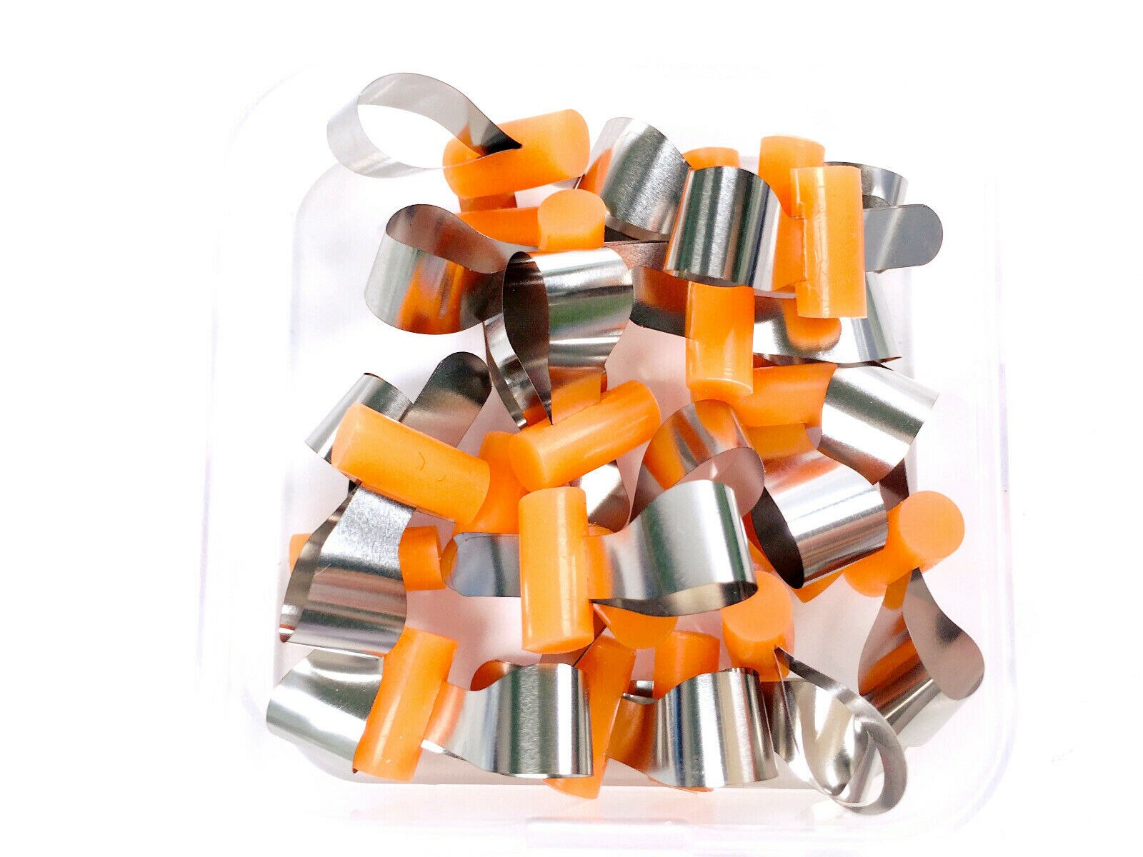 Dental SS Preformed Forming Sheet Matrix Band With Silionce Holder Orange Child: Default Title