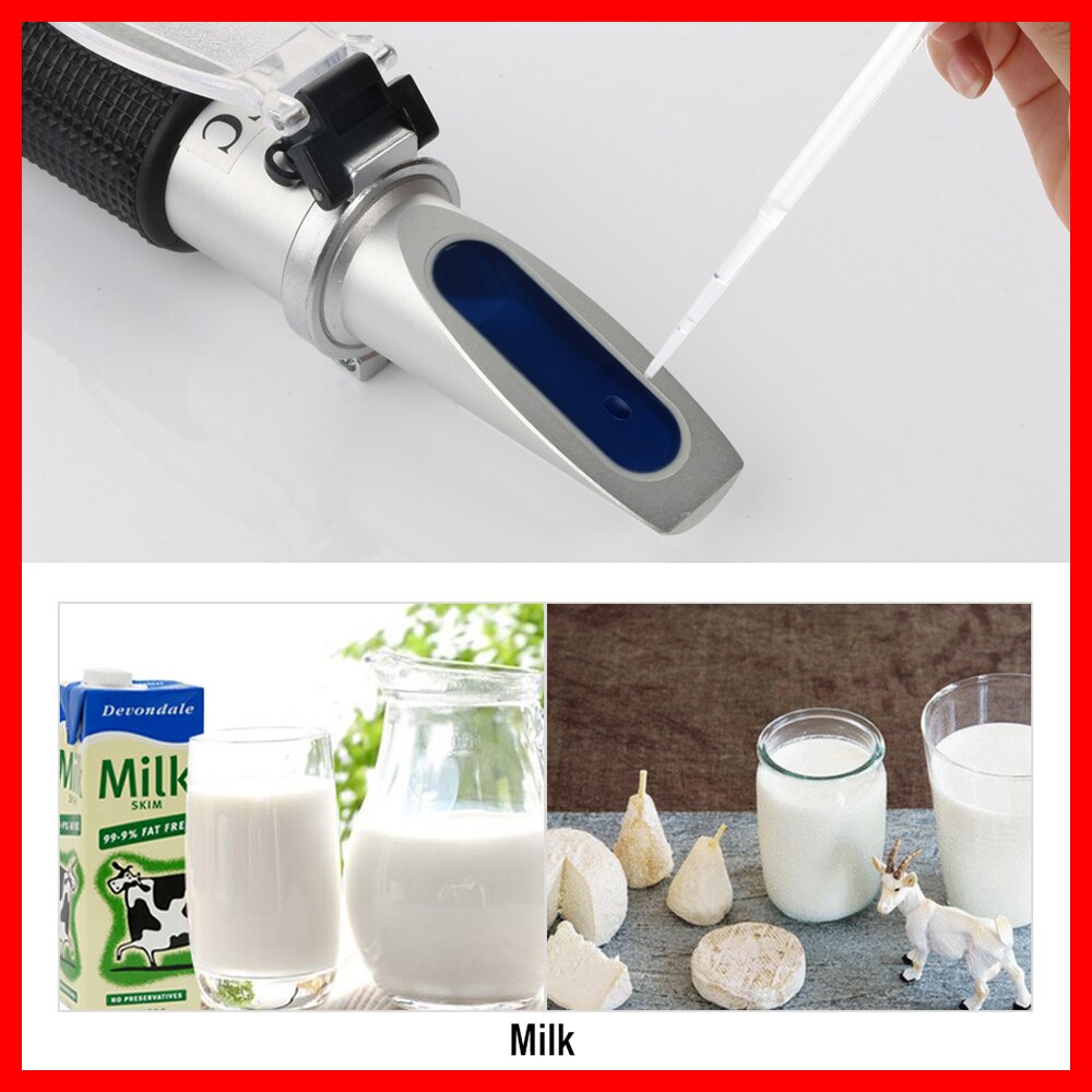 RZ lait Brix testeur mètre 0-20% ATC mesure précision lait réfractomètre outil portable lait Brix testeur mètre RZ128