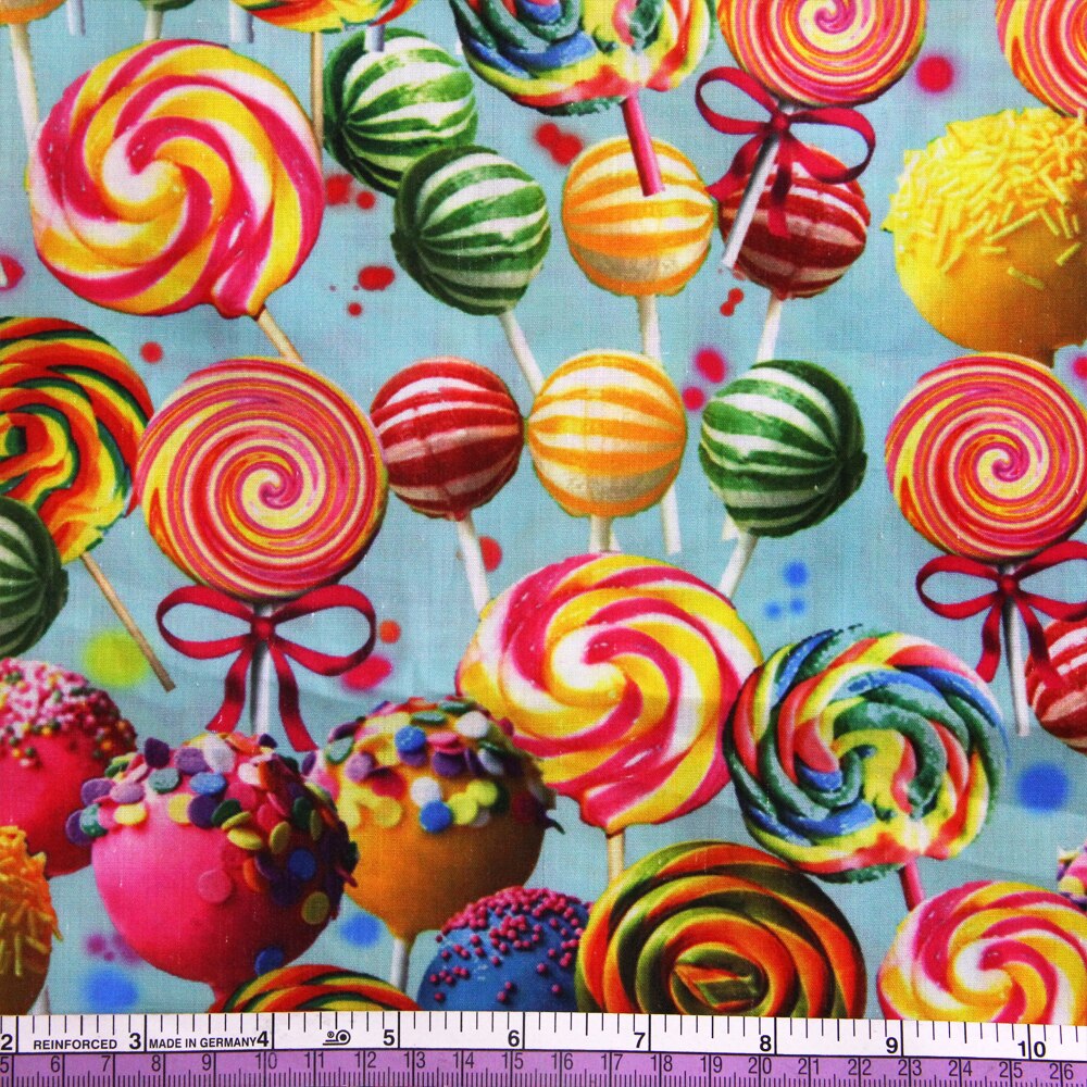 50*145cm Kuchen Lutscher Gedruckt Polyester Baumwolle Stoff Gewebe freundlicher Heimat Textil DIY Stoff NäHenne Tilda Puppe, 1Yc695: 1042188001