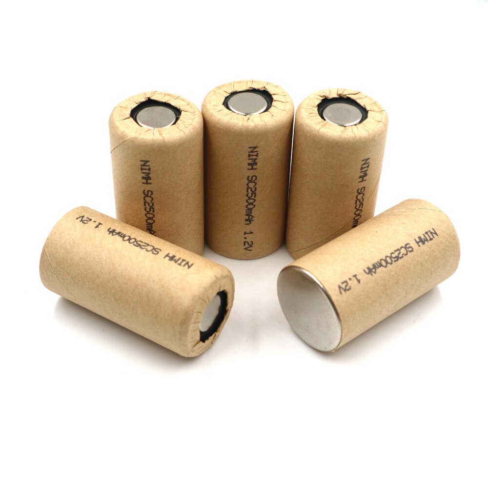 Ni-Mh SC2500mAh 4pcs Nimh sc2.5Ah Power Cell,rechargeable battery cell,power tool battery cell, discharge rate 10C-15C