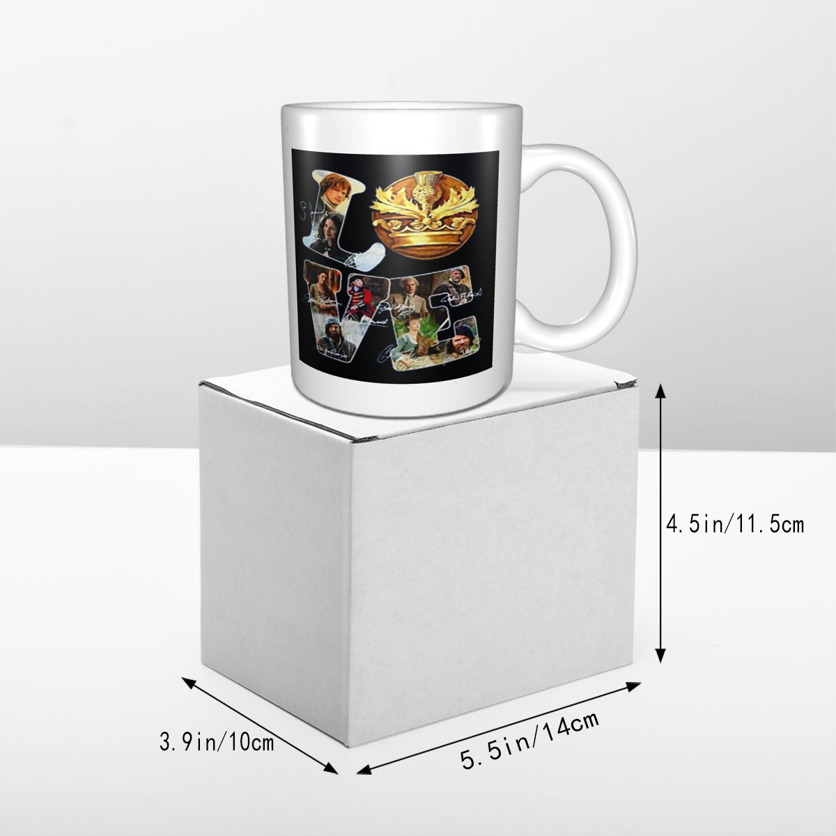 Love Outlander Tv Series Signature Mug Coffee Cup Coffee Mug Grandma Skull Coffee Cup