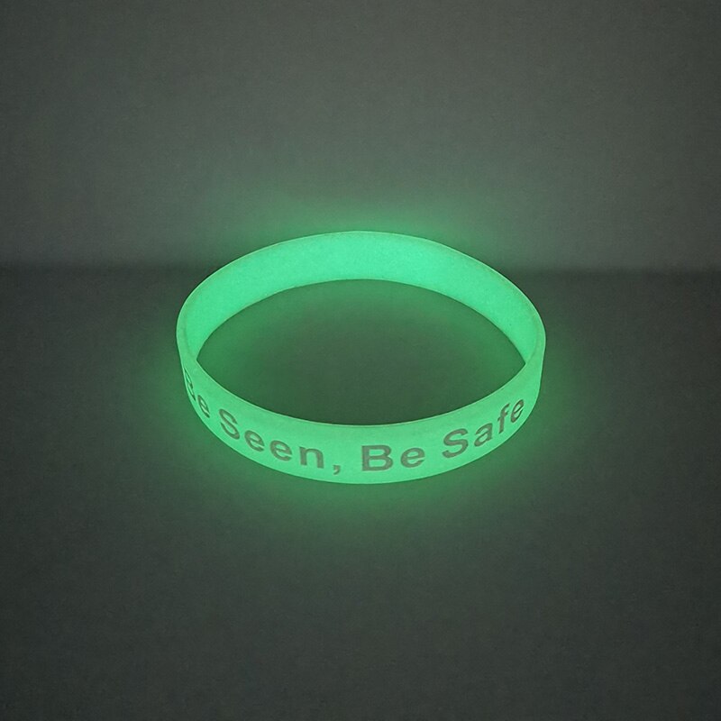 Obh 50 Stuks Worden Gezien Worden Veilig Siliconen Polsbandje Glow In Dark Band Voor Night Runner