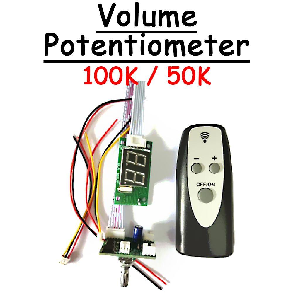 100k/50k Doppel-Digital potentiometer Fernbedienung Lautstärke ton LED-Anzeige HF-Infrarot-Fernbedienung für Leistungs verstärker Audio