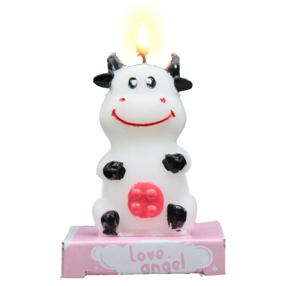 1Pc Leuke Dierlijke Verjaardag Kaarsen 12 Sterrenbeeld Dieren Vorm Rookloze Kaarsen Voor Baby Shower Kids Birthday Party Cake Decoratie: B