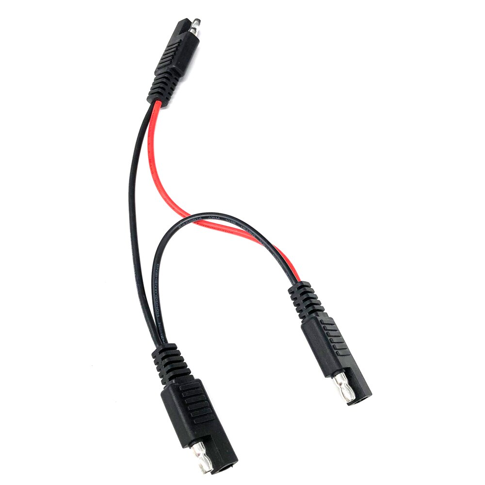 18awg zonnebatterij sae-stekker 1 to 2 harnas diy verlengkabels connectorkabel 20cm dc-voeding auto verlengkabel