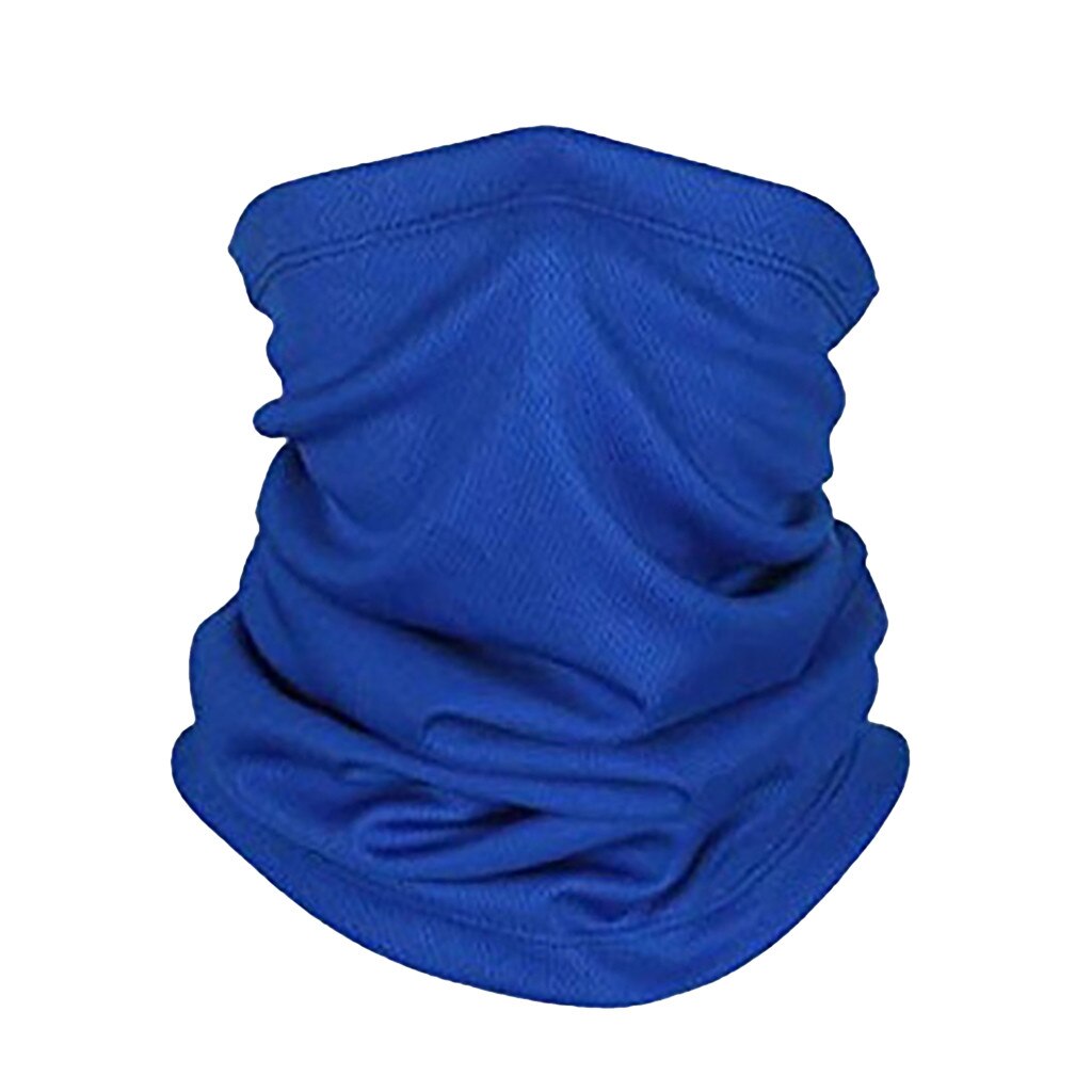 Outdoor Cycling Neck Scarf Men Women Turban Bicycle Face Mask Neck Tube Bandana Protective Dust-proof Neck Scarves Oc6: Blue