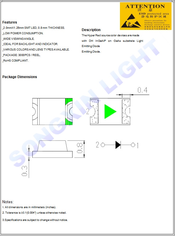 100pcs Blinking LED Diode SMD Diodos LEDs 0805 RED Flashing LED SMD Diodo 0805 SMD Blink LEDs Flash Blinklicht Diodes
