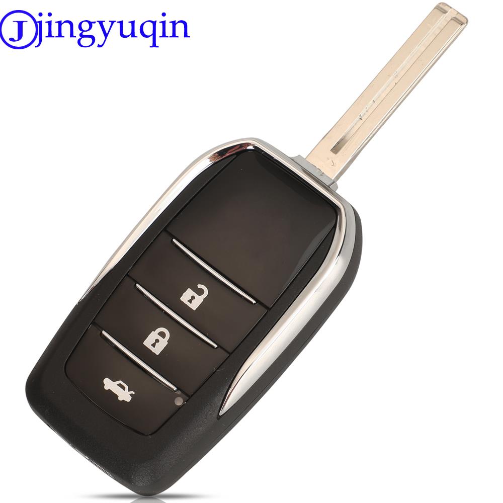 Jingyuqin Remote Car Key Shell For Toyota Yaris Carina Corolla Avensis For Lexus ES RX LS GS IS200 RX300 ES300 LS400 GX460