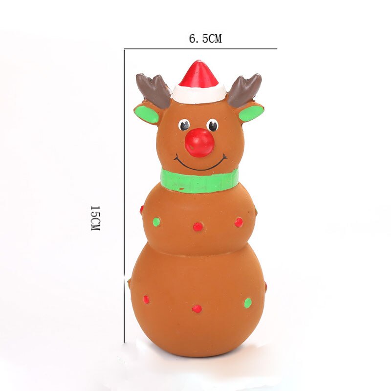 ! Série de noël chien à mâcher jouet père noël Elk intéressant molaire dent nettoyage Latex naturel maison fournitures pour animaux de compagnie
