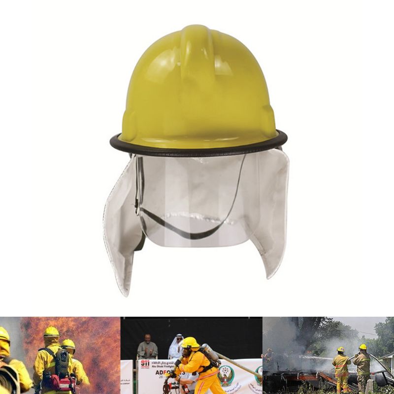 Fire Fighter Rescue Helm Cap Capf Beschermende Bril Brand Hoed