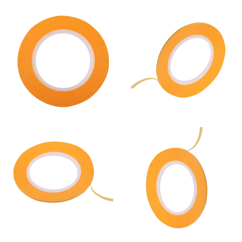 4PCS 20yd 2mm Masking Tape, Extra Sticky Trim Decorative Tape for Modelers, Painters Craft Supplies