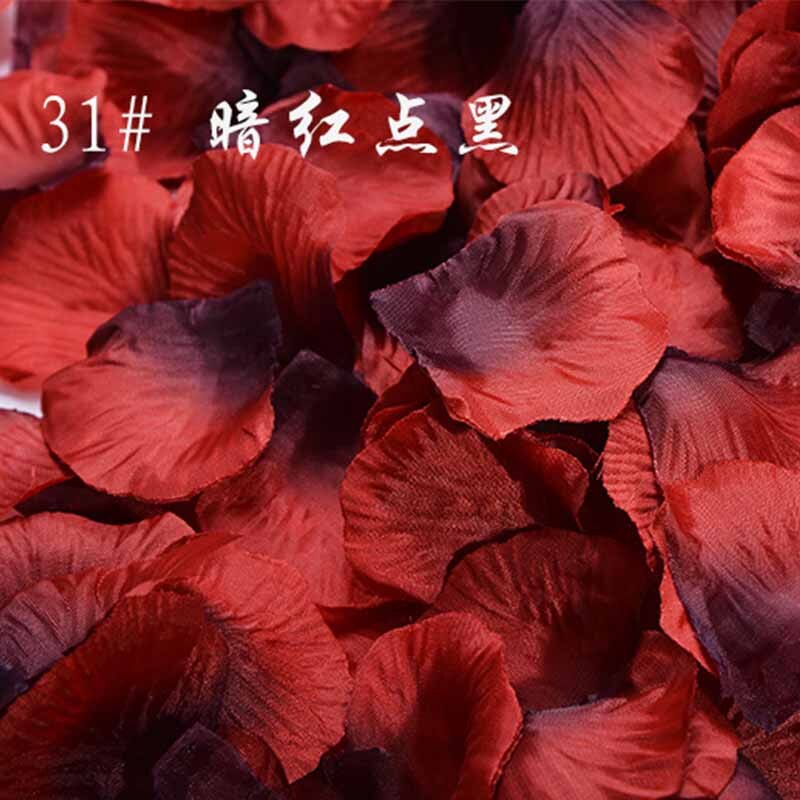 500Pcs/Pack 5*5cm Flower Petals Wedding Dried Rose Petals Artificial Petalas De Rosa Decorations Marriage Room Flower Rose: 31-As picture