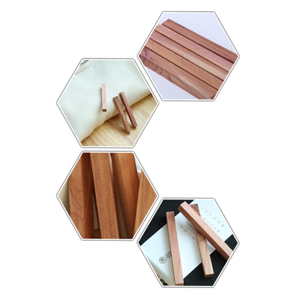5 Pcs Cedar Wood Blocks Natural Cedar Wood Pest Moth Control for Locker Wardrobe