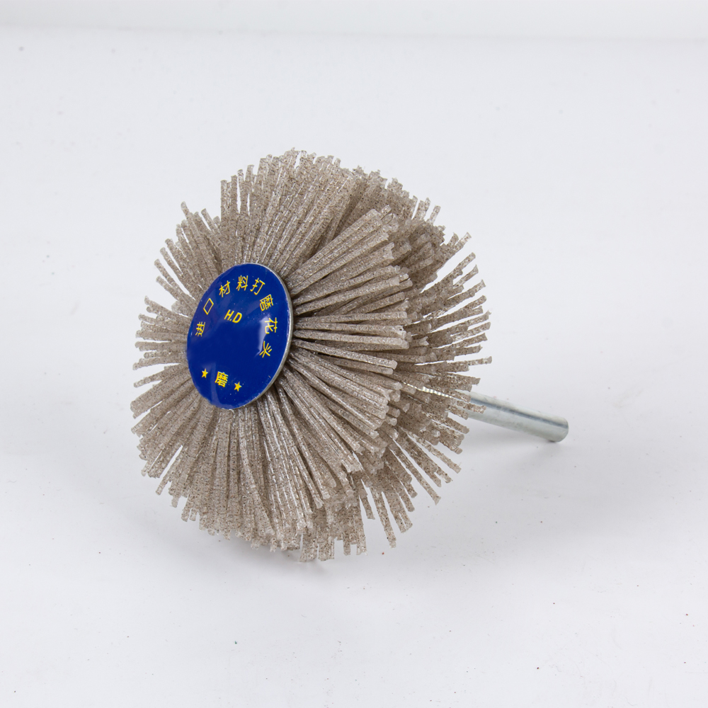 1 st Schurende Draad Slijpen Bloem Hoofd Nylon Draadborstel Ontbramen Grinder Voor Houten Meubels Met 1/4 ''Schacht: Blauw / 80